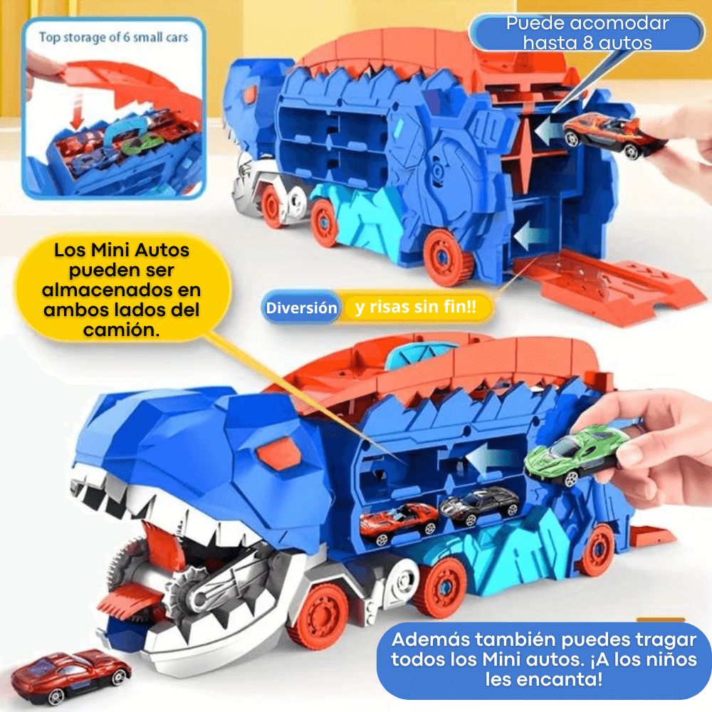 CAMIÓN DINOTRACK DE TRANSPORTE 3 EN 1