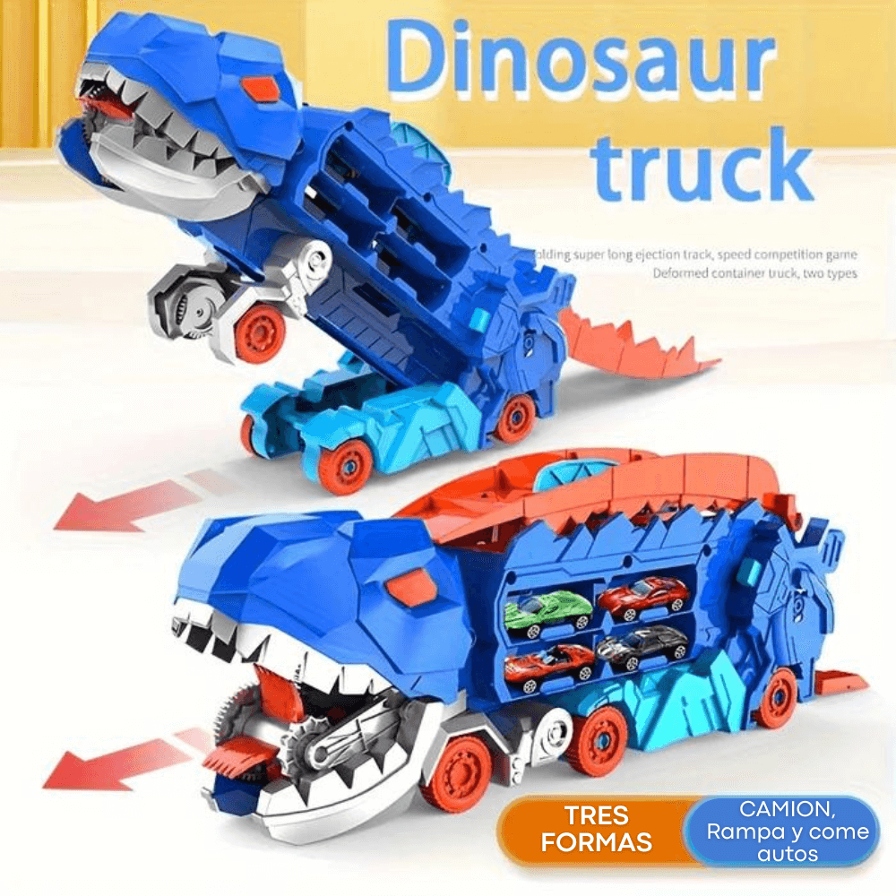 CAMIÓN DINOTRACK DE TRANSPORTE 3 EN 1