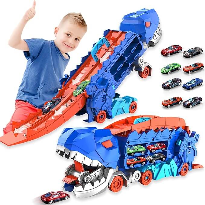CAMIÓN DINOTRACK DE TRANSPORTE 3 EN 1