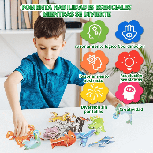 ROMPECABEZAS DE ANIMALES 3D