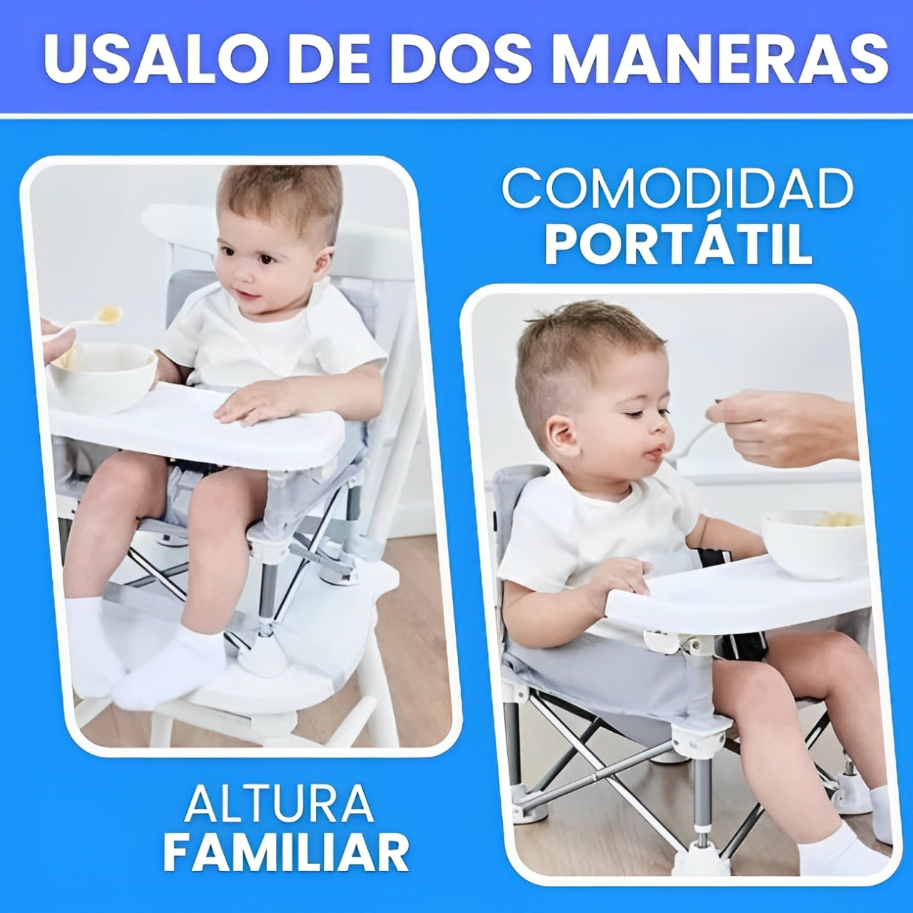 SILLA PORTATIL 2 EN 1 PARA BEBES👶
