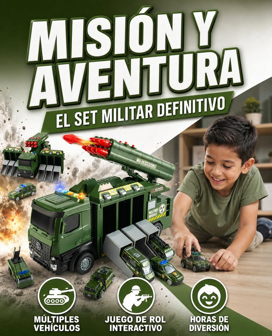 JUGUETE CAMION MILITAR 3 EN 1